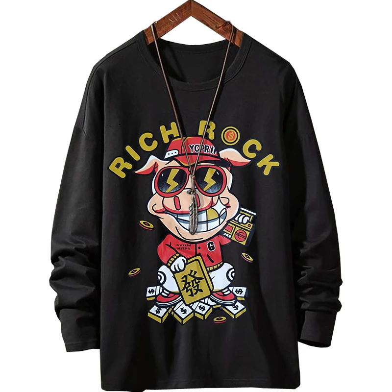 Мужская Уличная футболка с круглым вырезом повседневные Топы И Футболки для