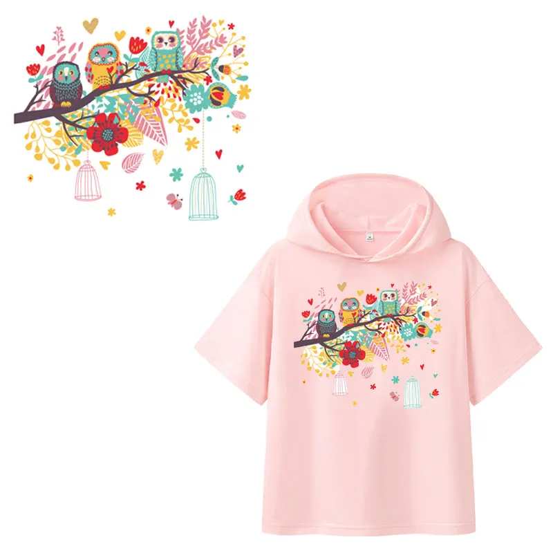 Сова патч железа на патчи для одежды Бесплатная доставка передачи тепла