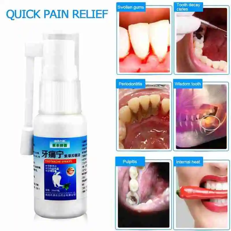 

20ml Oral Care Spray Dental Teeth Spray For Teeth Periodontitis And Cavities Relieve Moths Toothache Pain D8U5