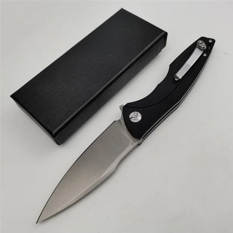 Kesiwo YS-G10 Folding D2 Blade Survival Hunt Tactical Camping Pocket Flipper G10 Outdoor Fruit Kitchen Rescue Hiking EDC Knife |