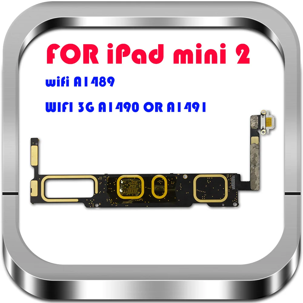 16G 32G 64G разблокированная материнская плата для iPad Mini 2 WLAN сотовая версия A1489 A1490