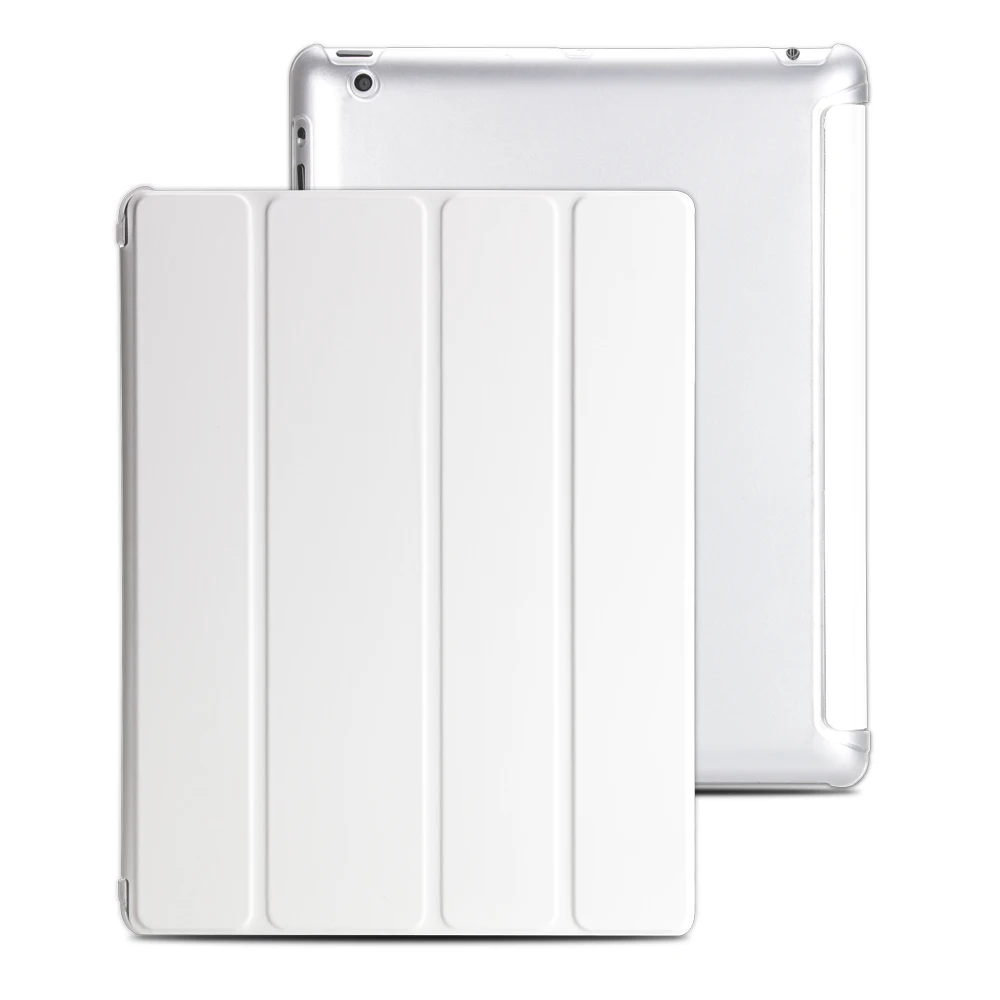 Чехол для ipad 2, 3, 4 Чехол, флип-чехол из искусственной кожи для ipad 2, смарт-подставка держатель чехол для ipad 3, Жесткий ПК задняя крышка для ipad 4