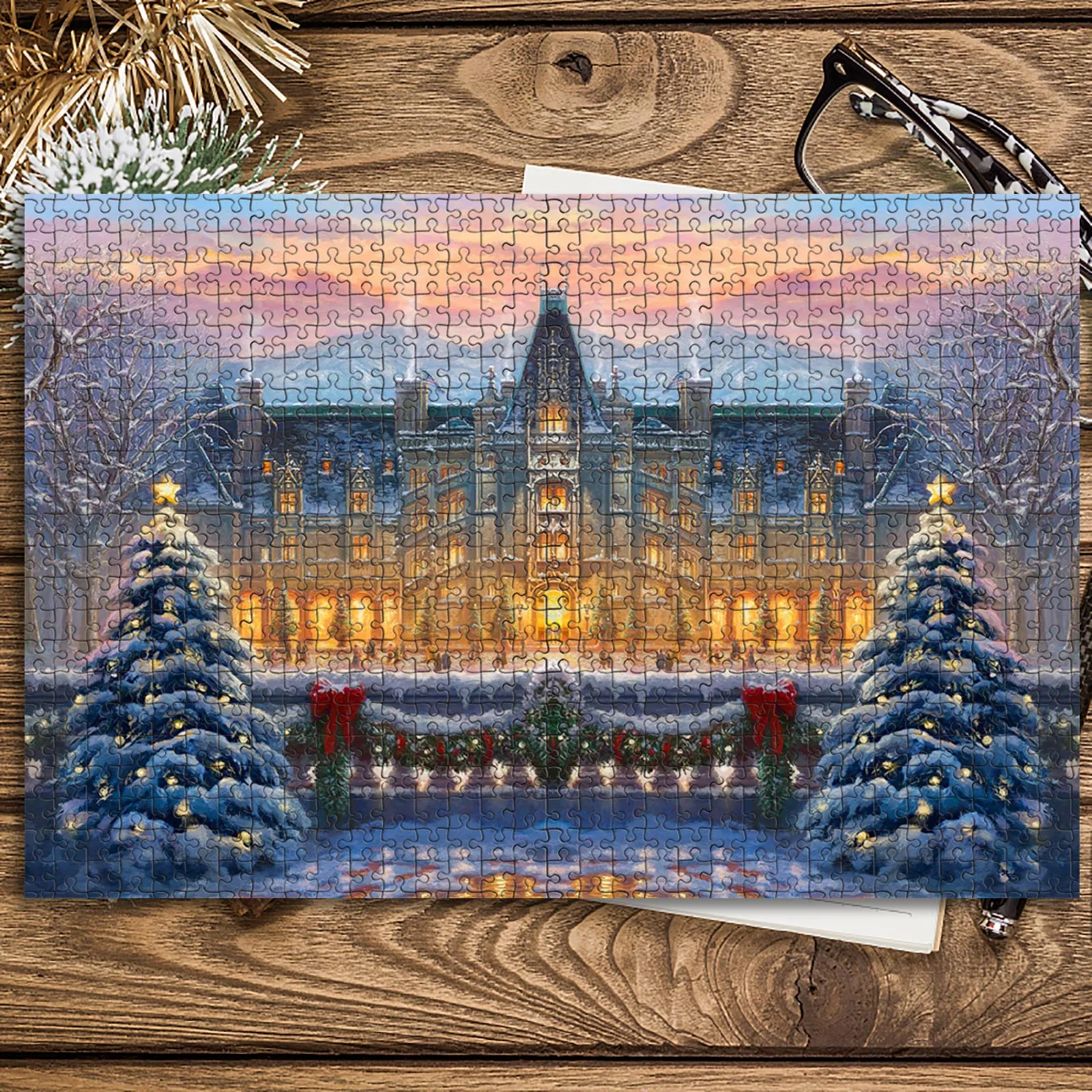 

500 adult and children's puzzle Festival gift virtual puzzle Stylish And Beautiful Home Decoration Wall Puzzles Kids Educational