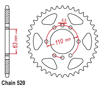 Мотоциклетные задние звездочки 520 42 т 45 для KTM 200 390 125 RC 125 Duke 14-18 390 Duke 13-18 200 Duke 15-18