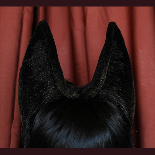 Обруч для волос чудовище повязка на голову с волчьими и кошачьими ушками ручная