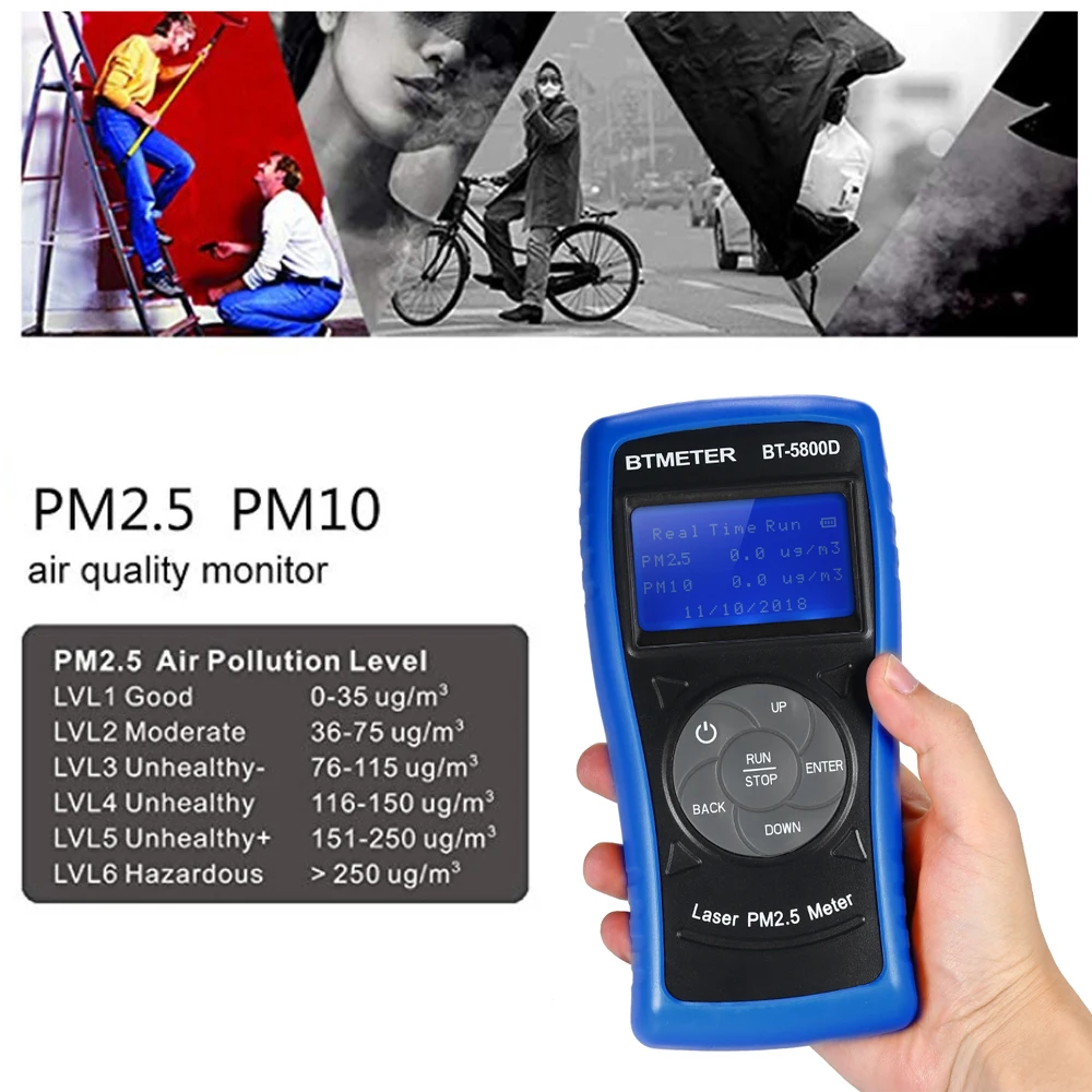 Цифровой монитор качества воздуха PM2.5 детектор PM10 датчик концентрации частиц