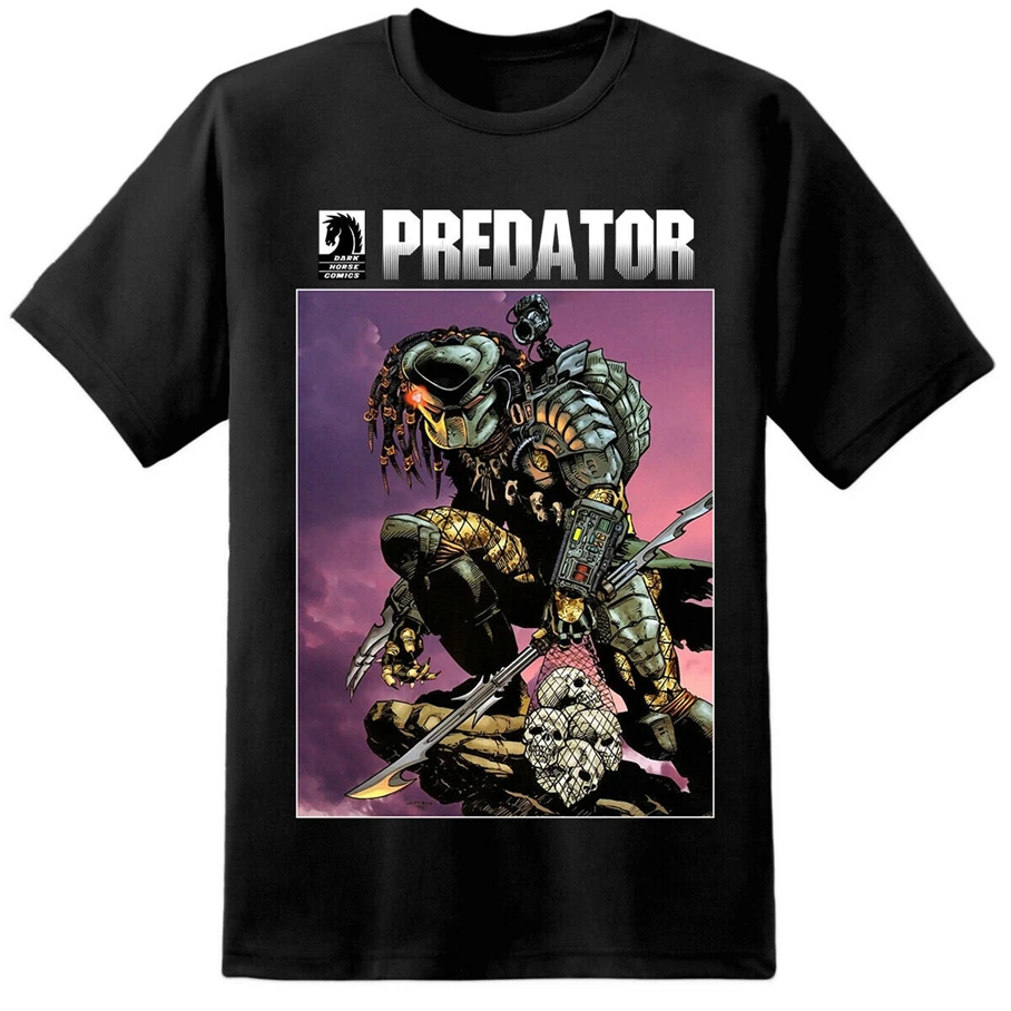 Мужская футболка s Predator в стиле комиксов фильм про инопланетян Xenomorph nostomo Yautja