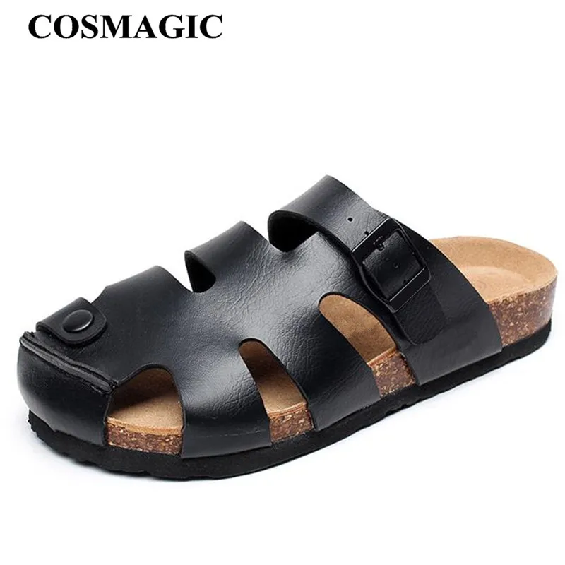 COSMAGIC 2021 Новые летние пляжные пробковые шлепанцы унисекс женские повседневные