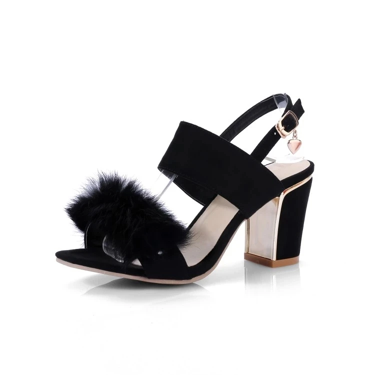 Сандалии большого размера на высоком каблуке женская обувь летние женские