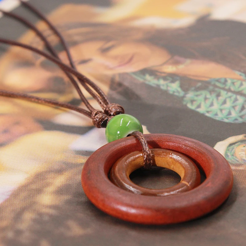 2020 винтажное женское ожерелье-чокер модное ювелирное изделие деревянная