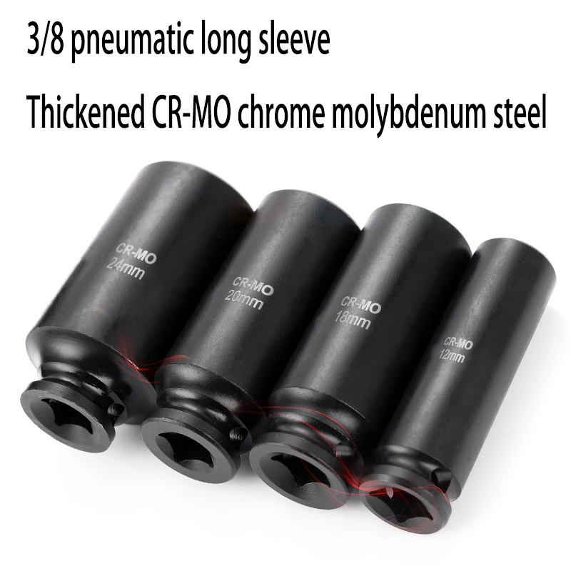 3/8 интерфейс пневматический Длинные рукава Шестигранная розетка голова 10 мм