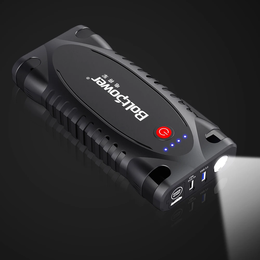 

Jump Starter Power Bank 1500A 12000mAh Portable Charger Starting Device Emergency Battery Booster Power Bank with LED Flashlight