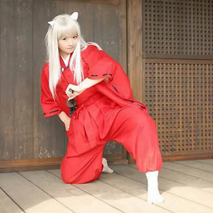 2020 Inuyasha COS аниме одежда Platycodon Grand florum мужской красный комплект из двух частей
