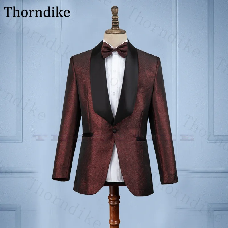 Модный мужской костюм Thorndike из 2 предметов однобортный смокинг с цветочным