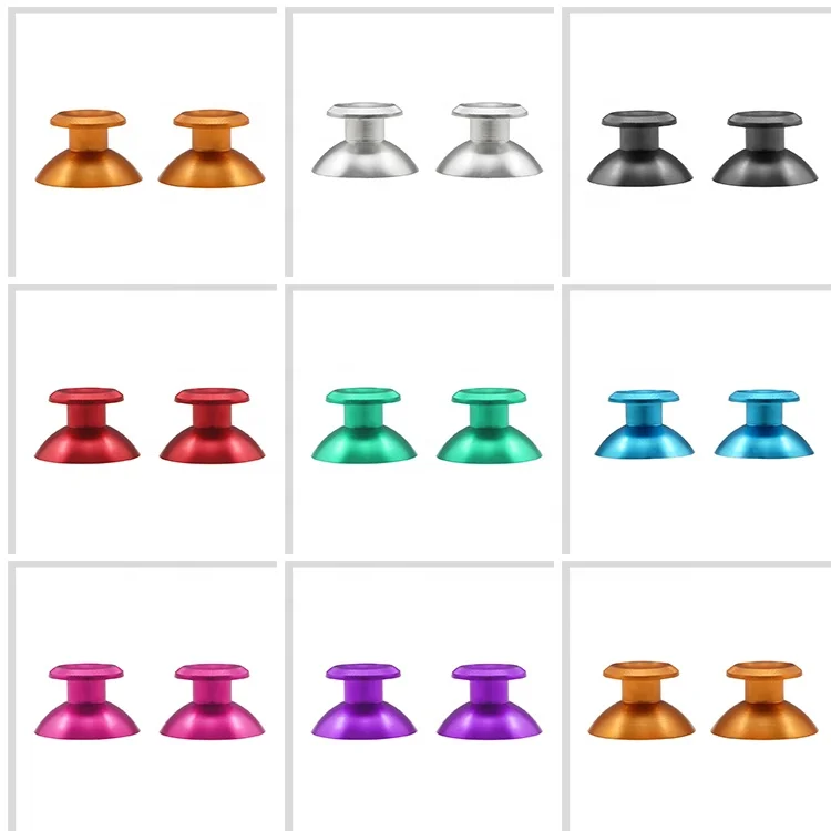 

For Playstation PS4 Games Thumbstick Grip Joystick Cap Metal Aluminum