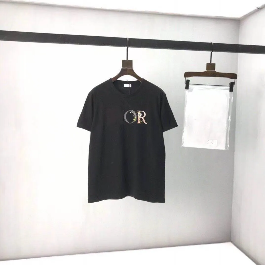 

2021 Paris Summer autumn Clothing Homme T shirt Mens men Women Designer High Street Print T shirt size S-L