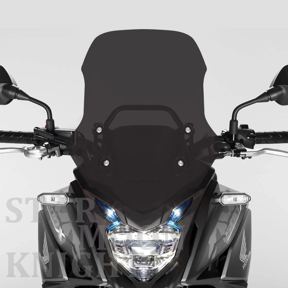 motorcycle windscreen windshield deflector protector motorcycle wind screen moto for honda cb500x cb 500 x 2012 2020 2019 2018 free global shipping