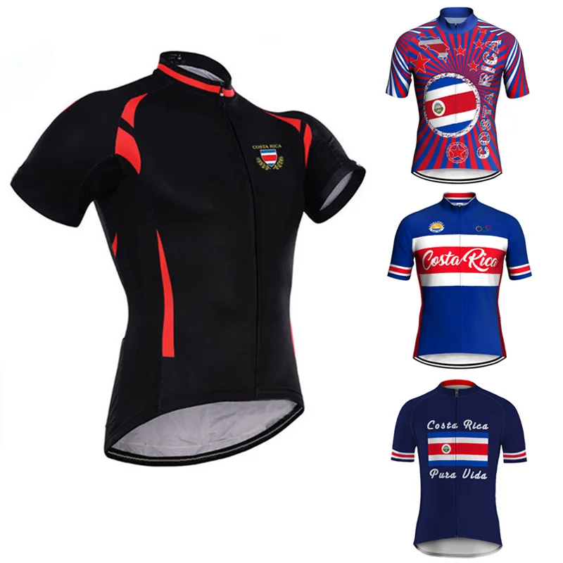 

Summer Tops Costa Rica FOR MEN Short Sleeve Cycling Jersey MTB T-Shirt Bike Wear Clothing Road Motocross Mountain Jackets