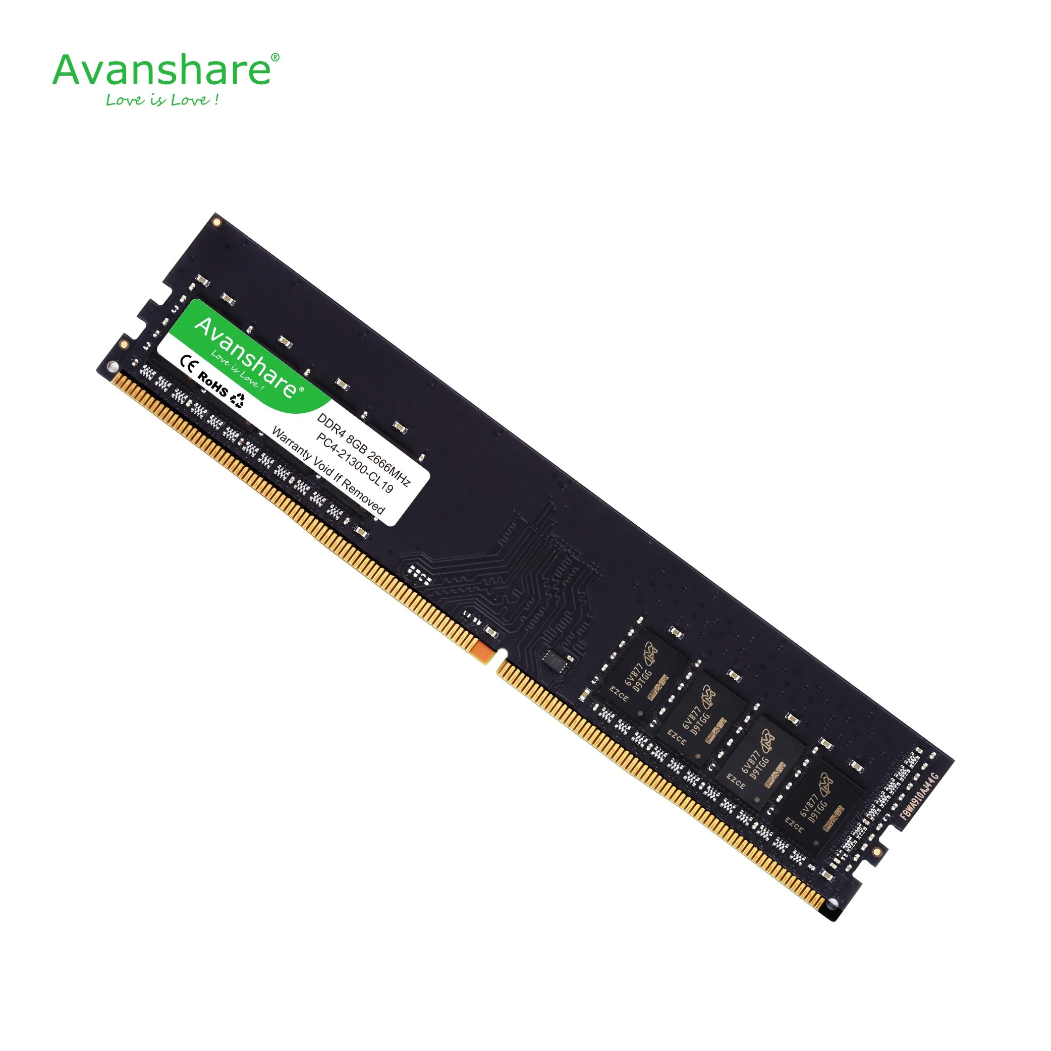 Оперативная память Avanshare ddr4, 8 ГБ, 4 ГБ, 16 ГБ, 2133 МГц, 2400 МГц, 2666 МГц, Память DIMM для рабочего стола, поддержка материнской платы ddr4