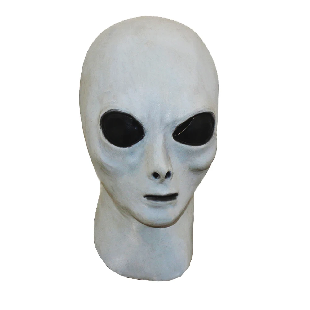 Чужой маскарадные латексные маски светится в темноте UFO Alien космического