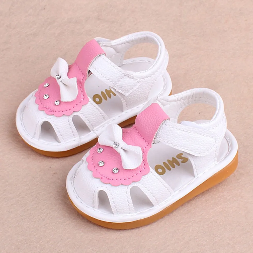 Нескользящие сандалии для новорожденных девочек мальчиков мультяшная обувь