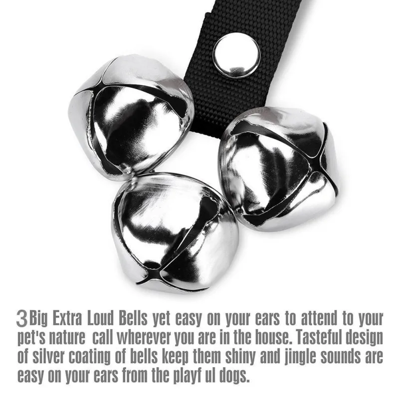 Home Alarm Door Bell for Dogs Housetraining Communicate Pet Dog Training Doorbell Rope Cats Adjustable | Дом и сад