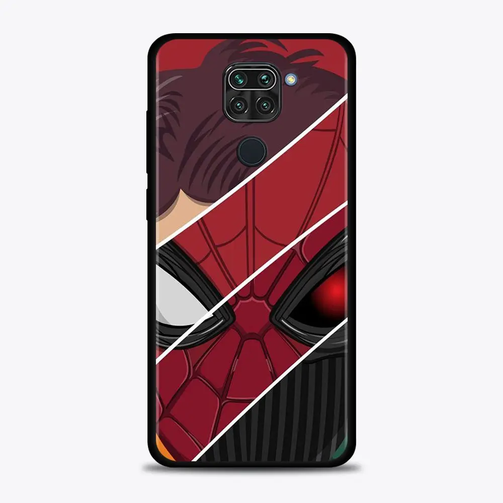 Чехол для Xiaomi Redmi Note 10 9 9S 9T 8 8T 7 Pro Max чехол K40 9A 9C силиконовый мягкий Marvel Человек-паук