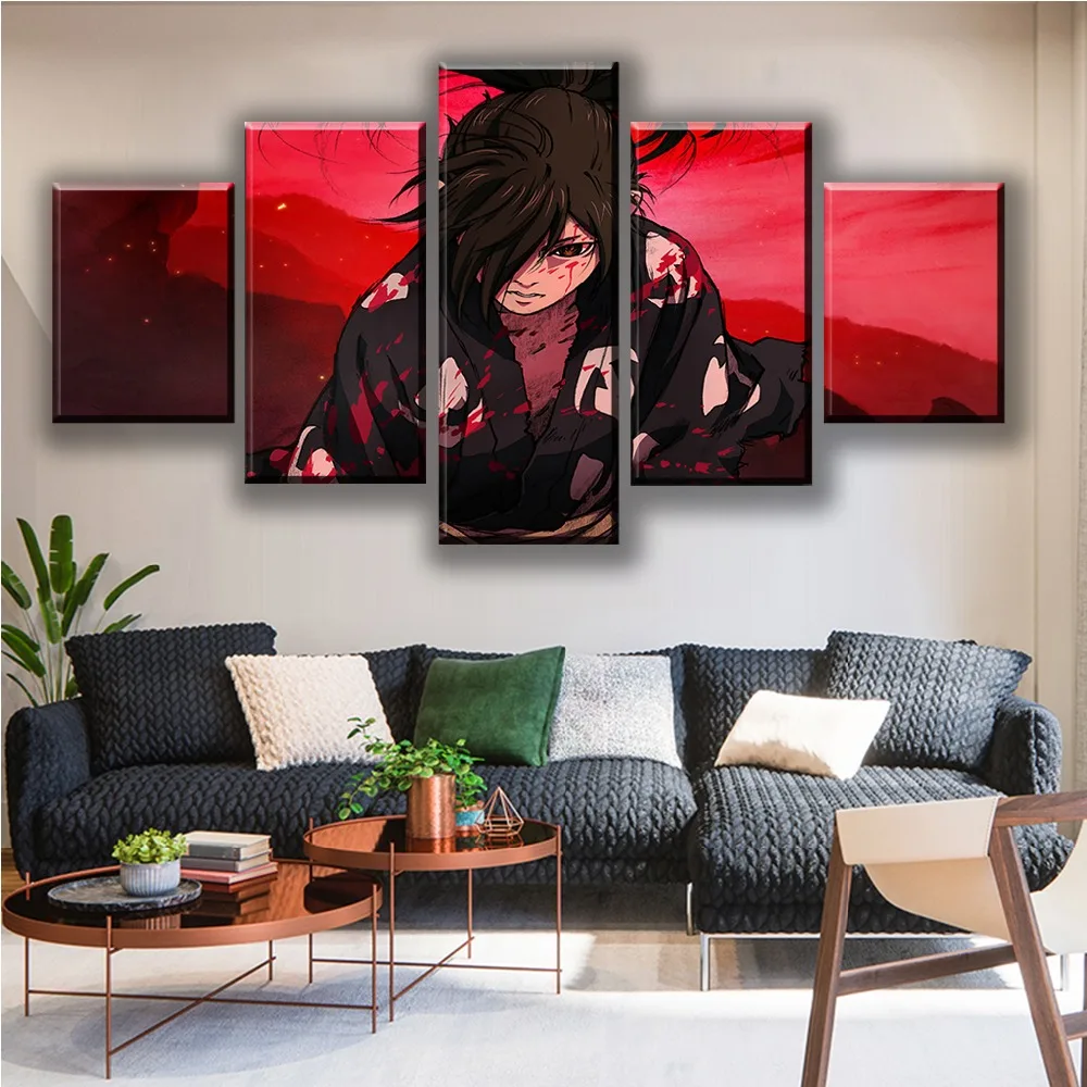 

Anime Hyakkimaru Poster Home Decor Canvas Printed 5 Pieces Dororo Painting Wall Art Pictures For Living Room Modular Framework