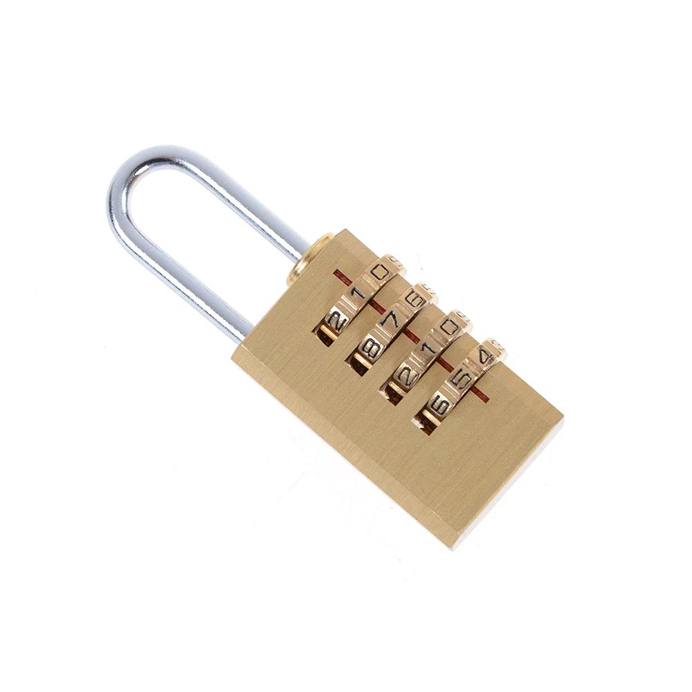1Pcs 6cm x 2cm 1cm Combination Padlock Resettable for Travelling Bag Door 4 Digits Number Password Code Lock mini | Обустройство дома