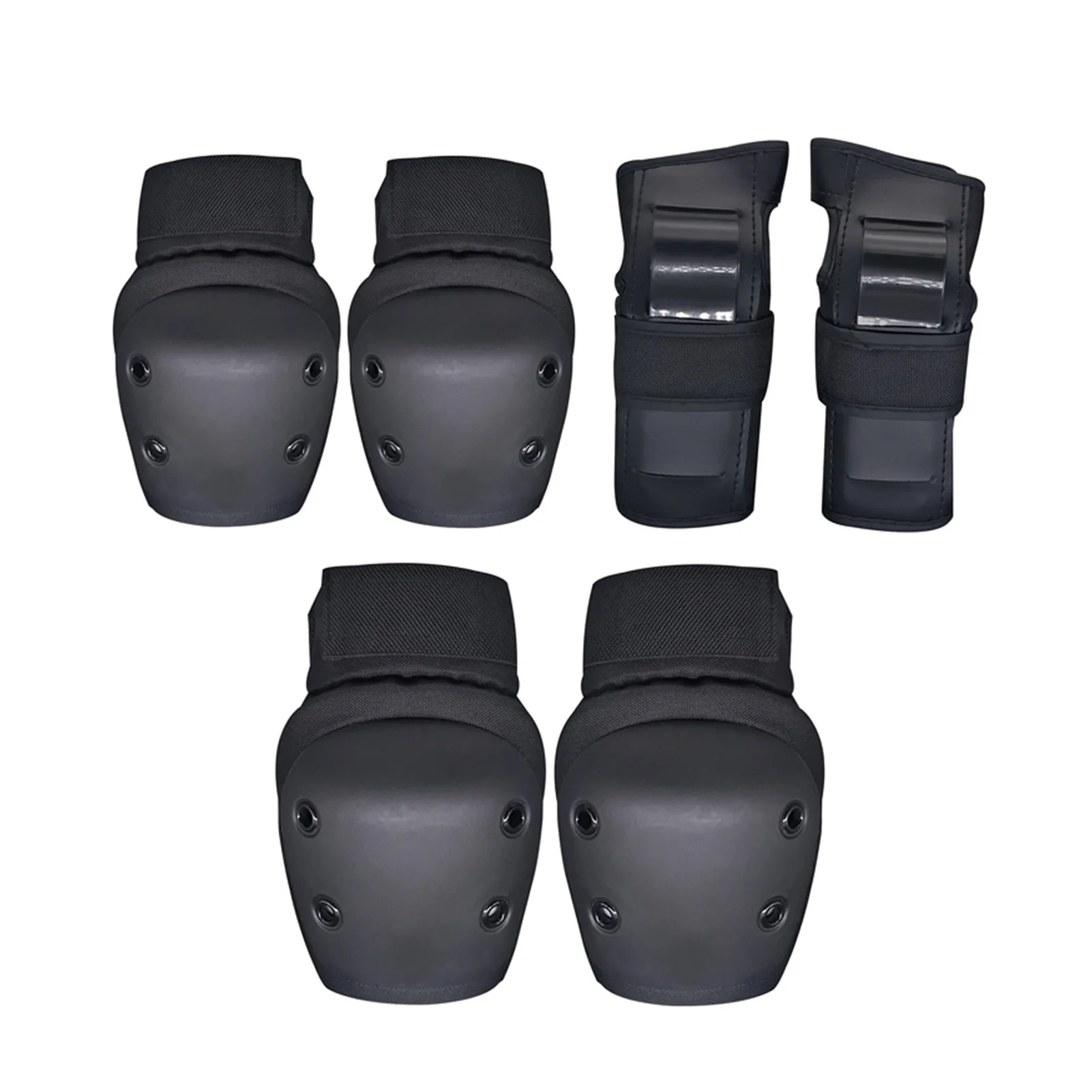 

6 In 1 Practical Knee Pads Breathable Adult Child Adjustable Multifunction Skating Elbow Protective Gear Set Outdoor Sports Gift