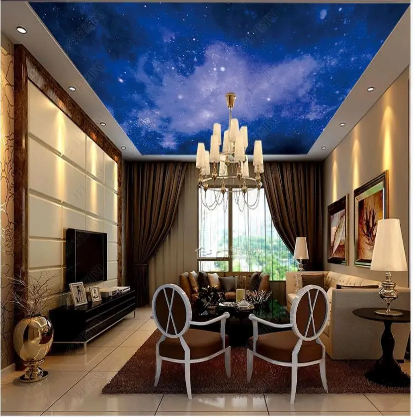 Пользовательские фото обои 3d потолочные HD большая картина красивое звездное