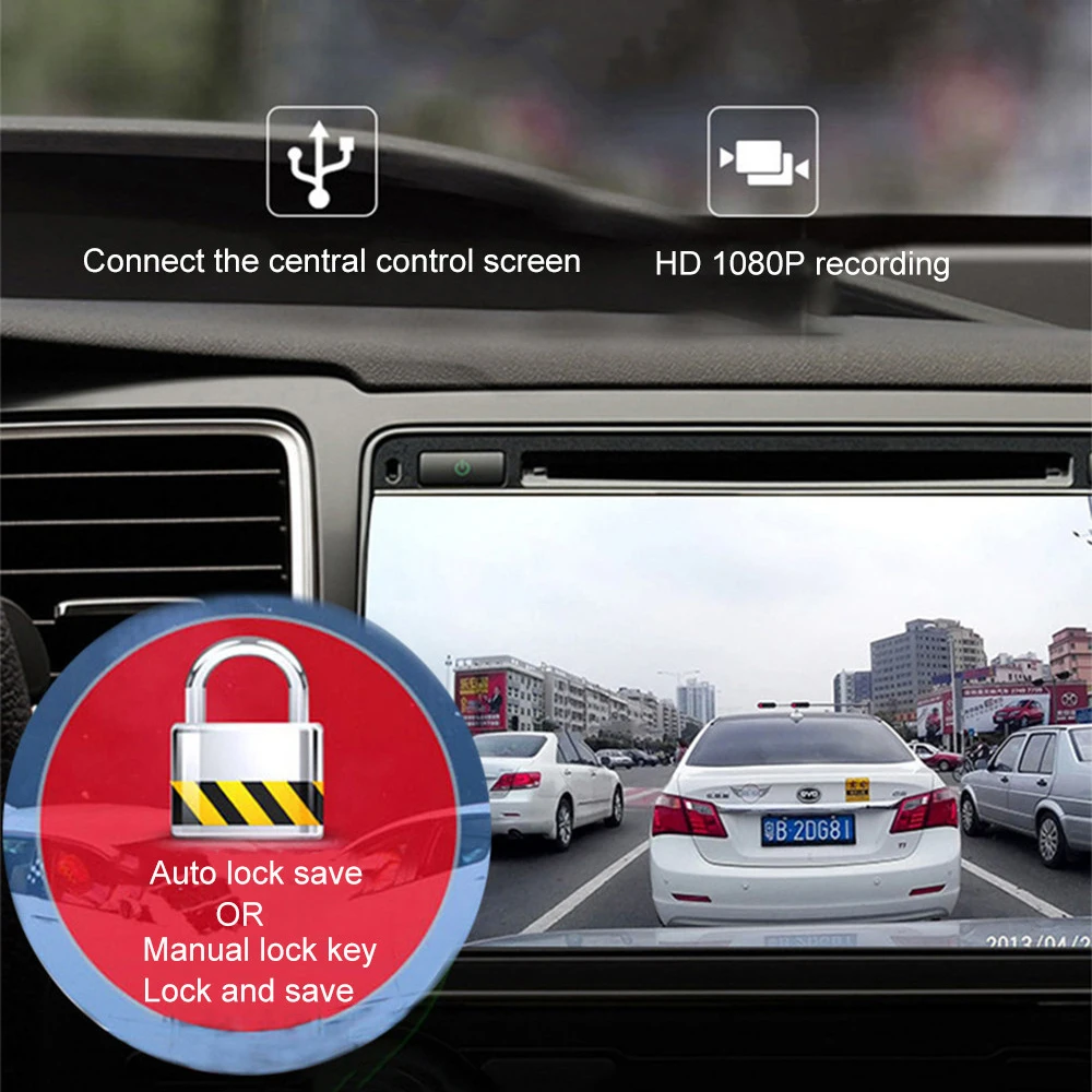Автомобильный видеорегистратор Hidding Bullet USB-рекордер Full HD ночное видение ADAS