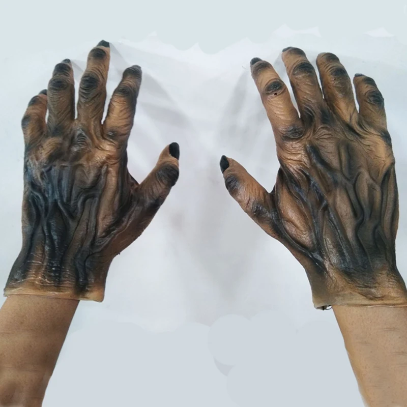 

Перчатки для косплея на Хэллоуин, Череп, коготь, кость, оборотень, призрак, имитация волчьего когтя, перчатки, товары для Хэллоуина xx77