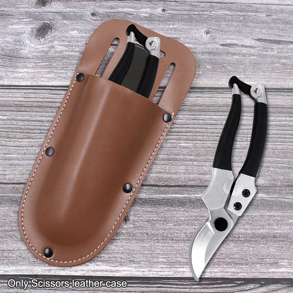 

Handmade Gardening Belt Loop Tool Bag Storage Holder Wear Resistance For Pruning Shear Solid Scissor Leather Holster Crafts