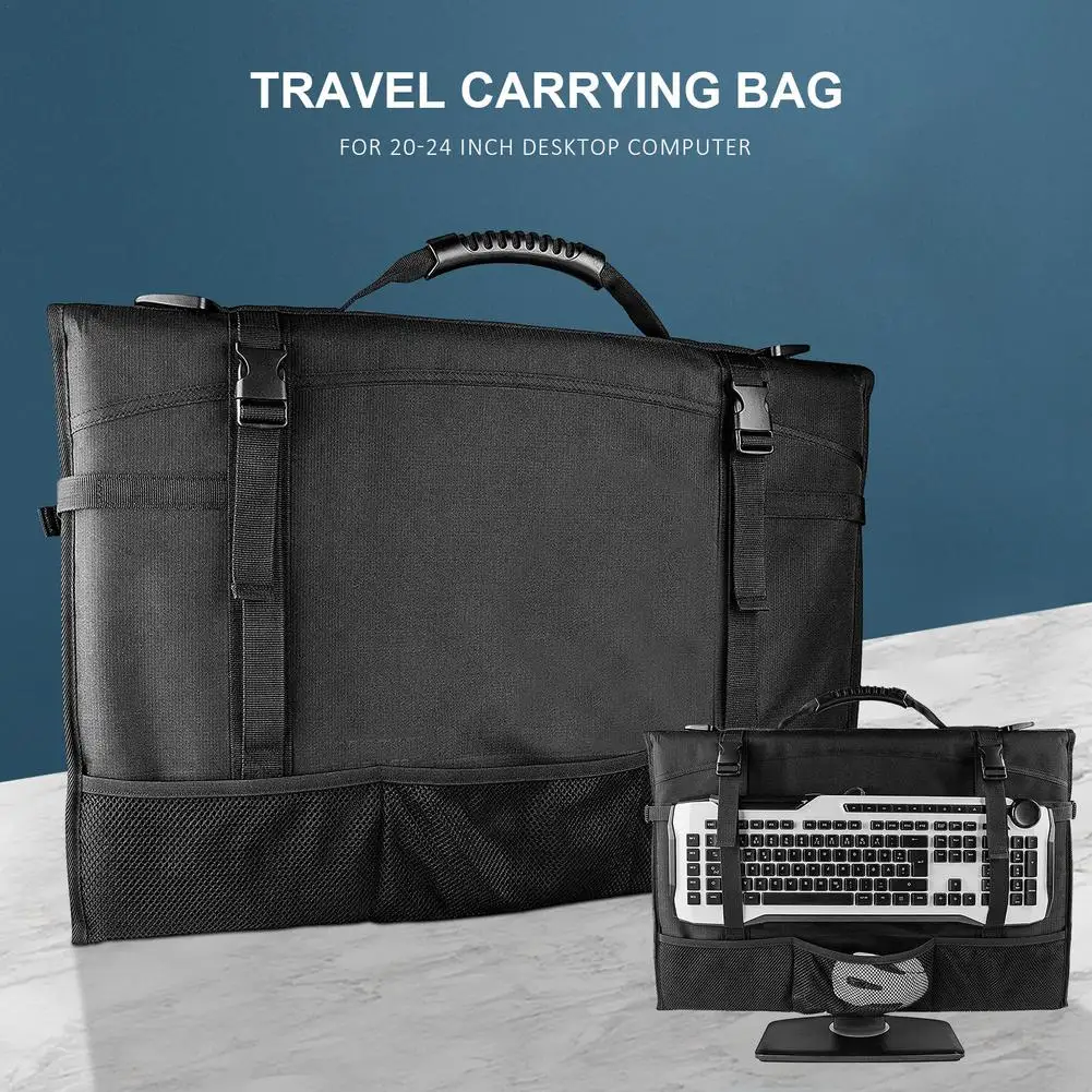 

Laptop Bag Case 15.6 20 24 Inch Waterproof Notebook Travel Carrying Bag For Computer Monitor PC Oxford Cloth Briefcase Handbag