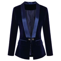 womens velvet blazer formal dress womens business work suit womens office professional blazer
