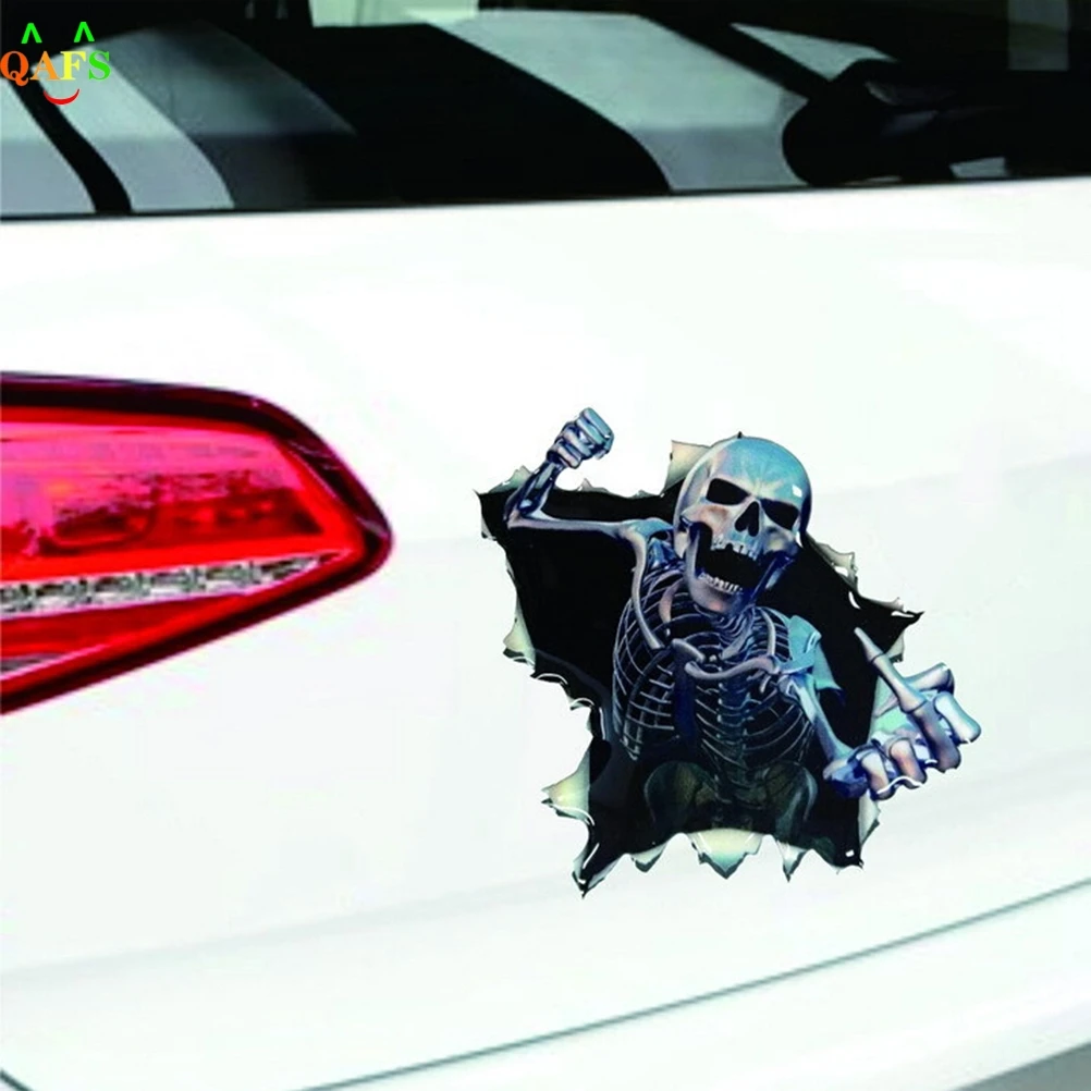 New DIY 3D Waterproof Car Sticker Skull Hoods Trunk Thriller Rear Window Decal Covers Styling | Автомобили и мотоциклы