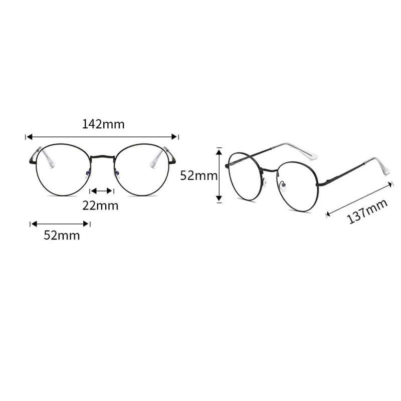 Круглые прозрачные очки с прозрачными линзами в стиле ретро модная оправа для