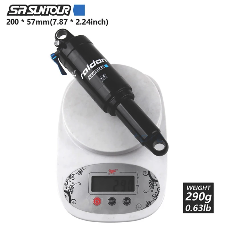 

SUNTOUR Mountain bike rear shock Suspension Air pressure back Rear Shock 165/190/200mm With brompton titanium Lockout