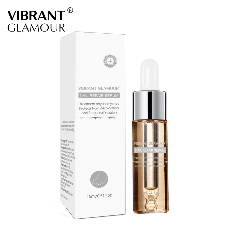 

VIBRANTGLAMOUR Nail Repair Serum Nail Treatment Essence Fungus Onychomycosis Removal Anti FungusNail ToeNourishing Nail Care15ML