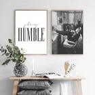 Одри фото Хепберн черный белый плакат на холсте принты Модная девушка фильм журнал плакат скандинавский винтажный декор живопись