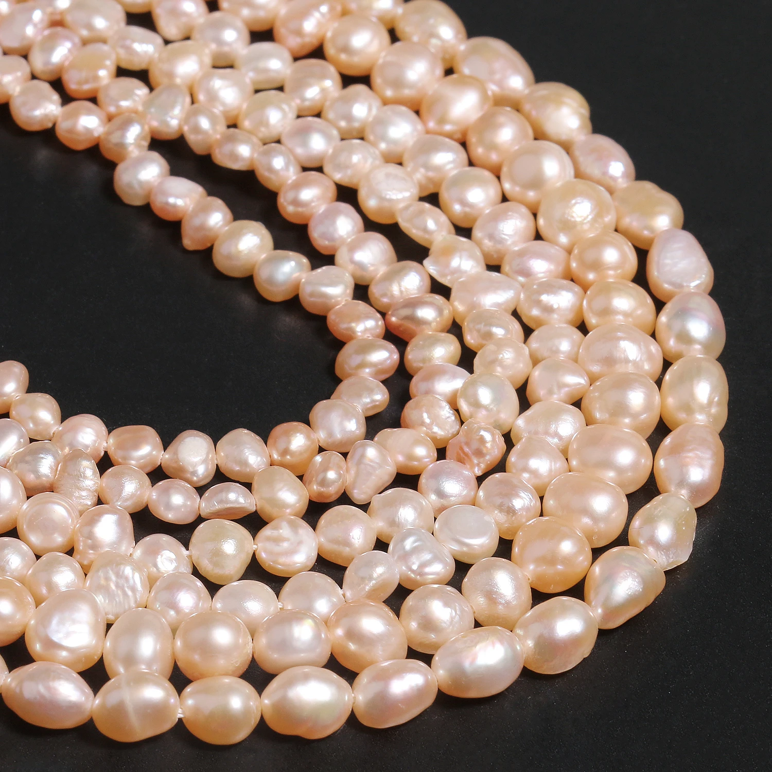 

Бусины Из Натурального пресноводного жемчуга, широкие бусины-разделители розового цвета для изготовления ювелирных изделий «сделай сам», ...