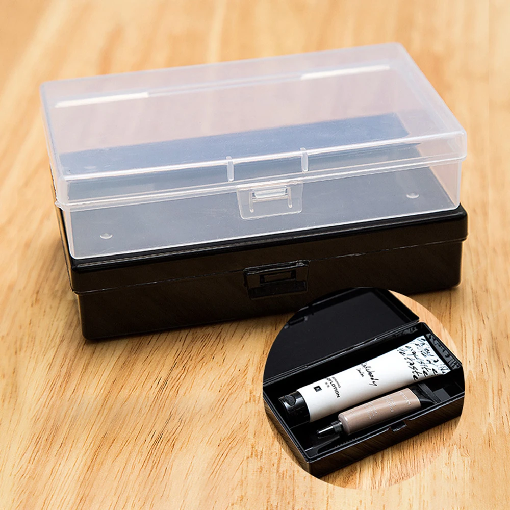 Прямоугольная пластиковая коробка с крышкой части рыболовных снастей