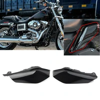 1pair motorcycle abs mid frame air deflector wind heat shield trim for harley davidson touring 2017 2018 2019 2020 gloss black