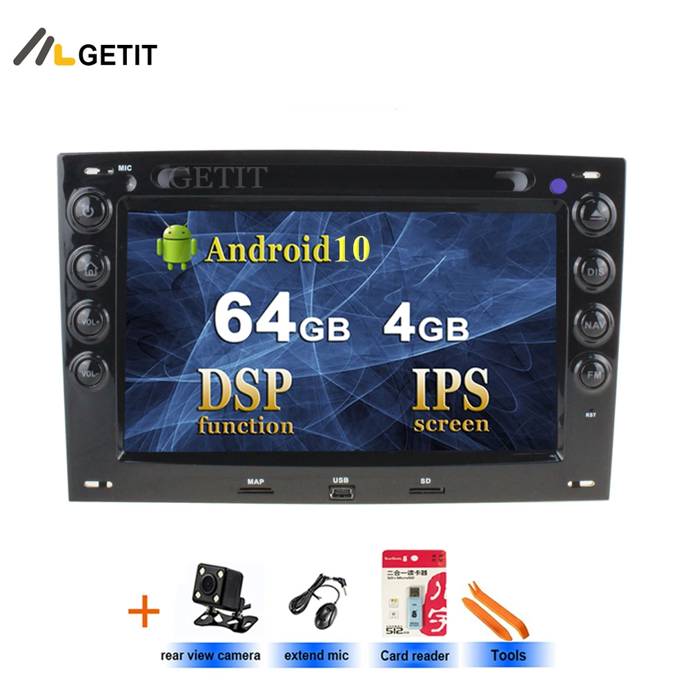 4 ГБ ОЗУ Android 10 автомобильный DVD плеер GPS для Renault Megane2 Megane 2 2006 2010 с wifi Bluetooth стерео