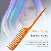 hot sale rat tail comb anti static hair style parting comb professional salon styling hair brush tip tail comb