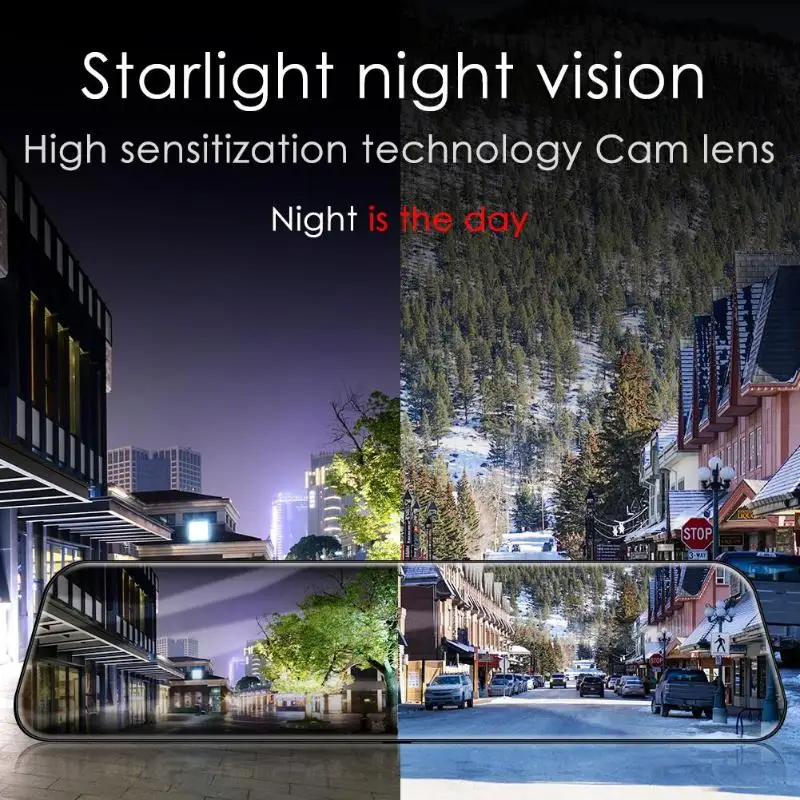 4G Android 8 1 Автомобильный видеорегистратор GPS навигация двойной объектив зеркало