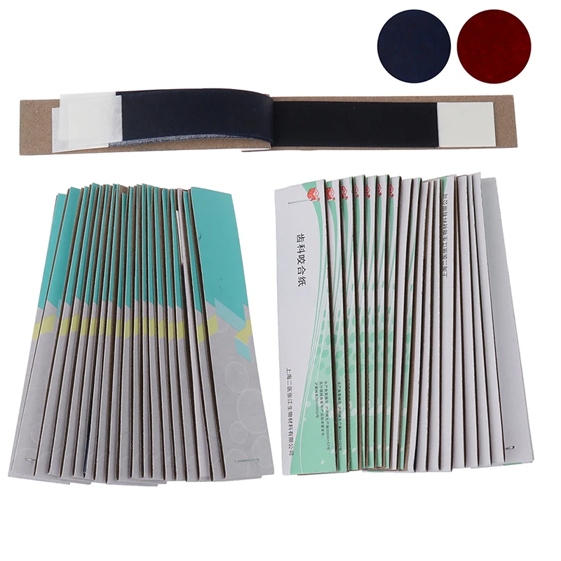 

200 Sheet / Box Oral Dentist Teeth Care Blue Red Strips Dental Articulation Paper Whitening Material Tool Dental Lab Products