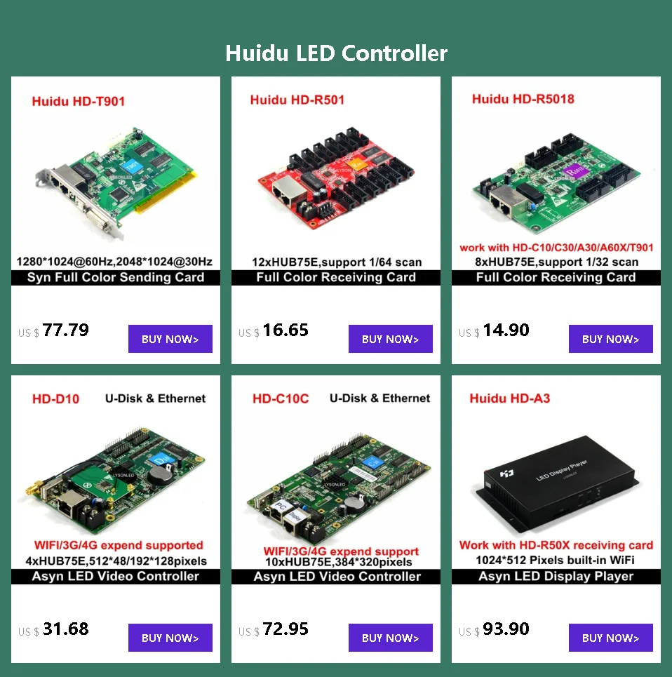 Huidu полноцветный светодиодный видеокарта профессиональная сенсорная коробка с яркостью+ температурой+ влажностью+ пультом дистанционного управления, S108 сенсорная коробка