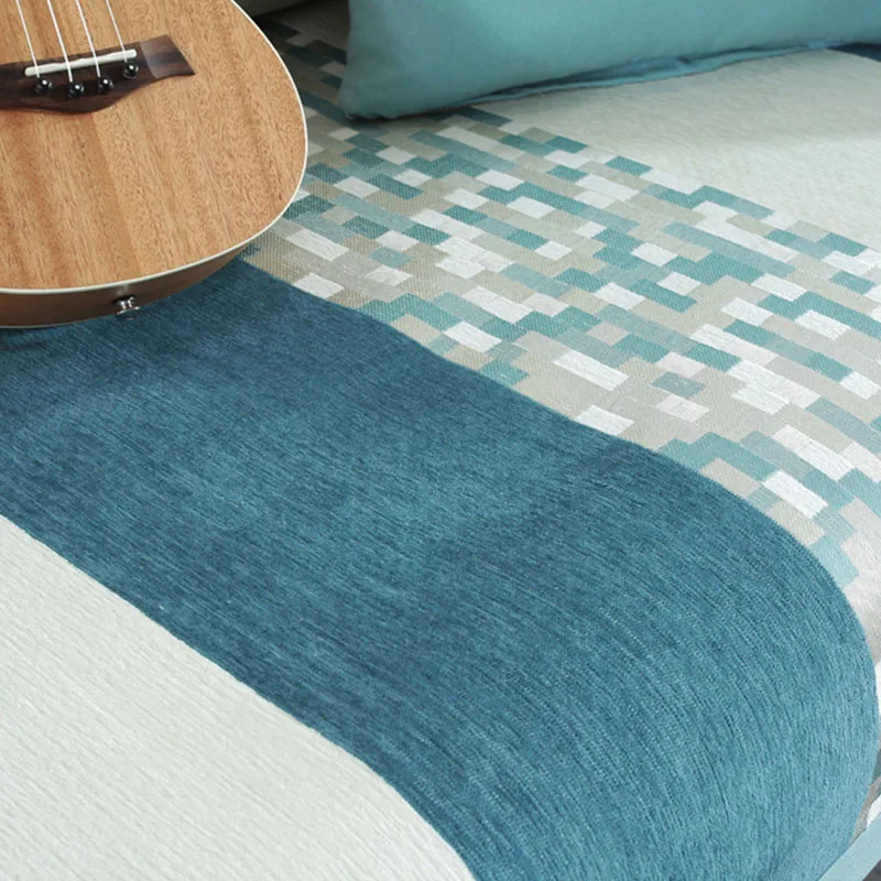 Новый Полосатый 1 шт уплотненный тканевый чехол для дивана из синели жаккардовое